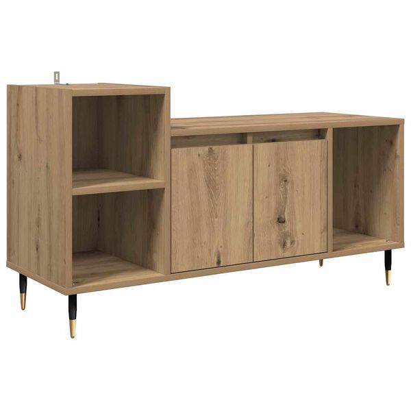 vidaXL Gabinete de TV Roble artesanal 100 x 35 x 55 cm