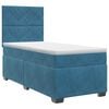 vidaXL Cama box spring con colch&oacute;n Azul 80 x 200 cm Terciopelo