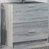 vidaXL Armario de lavabo madera de ingenier&iacute;a gris Sonoma 59x37x59 cm