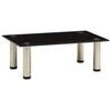 vidaXL Mueble para TV de vidrio templado negro 40x35x17 cm