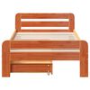 vidaXL Estructura de cama sin colch&oacute;n madera de pino marr&oacute;n 90x200 cm