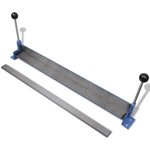 vidaXL M&aacute;quina plegadora manual de placas de acero, 760 mm