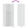 vidaXL Muebles para TV 2 uds contrachapada blanco 30,5x30x110 cm