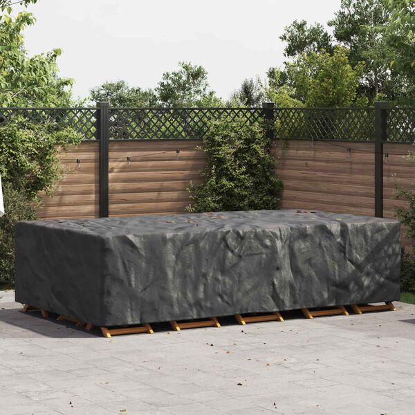 vidaXL Funda para muebles de exterior Negro 305 x 190 x 85 cm 210D