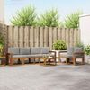 vidaXL Conjunto de sof&aacute;s de exterior 7 pcs Gris Natural y Claro