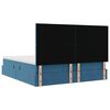 vidaXL Cama con almacenamiento Azul Oscuro 180 x 200 cm Terciopelo