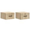 vidaXL Mesita de Noche de Pared 2 pcs Roble Sonoma 34,5 x 33 x 20 cm