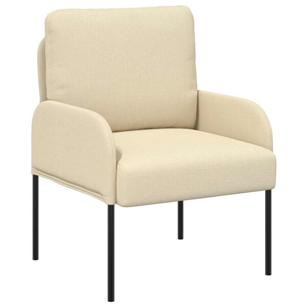 vidaXL Juegos de sof&aacute;s con coj&iacute;n 3 pcs Crema 115 x 56 x 80 cm