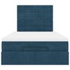 vidaXL Estructura de cama otomana colchones terciopelo azul oscuro