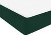 vidaXL Cama box spring con colch&oacute;n terciopelo verde oscuro 160x220 cm