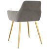vidaXL Sillas de comedor 2 unidades terciopelo gris claro