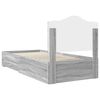 vidaXL Estructura de cama Gris Sonoma 90 x 190 cm Madera de ingenier&iacute;a