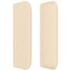 vidaXL Cabecero con LED de tela crema 147x16x78/88 cm