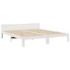 vidaXL Estructura de cama familiar sin colch&oacute;n blanco 240x200 cm