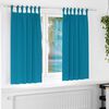 vidaXL Cortinas Opacas con Anillas 2 pcs Tuquesa 175 x 140 cm