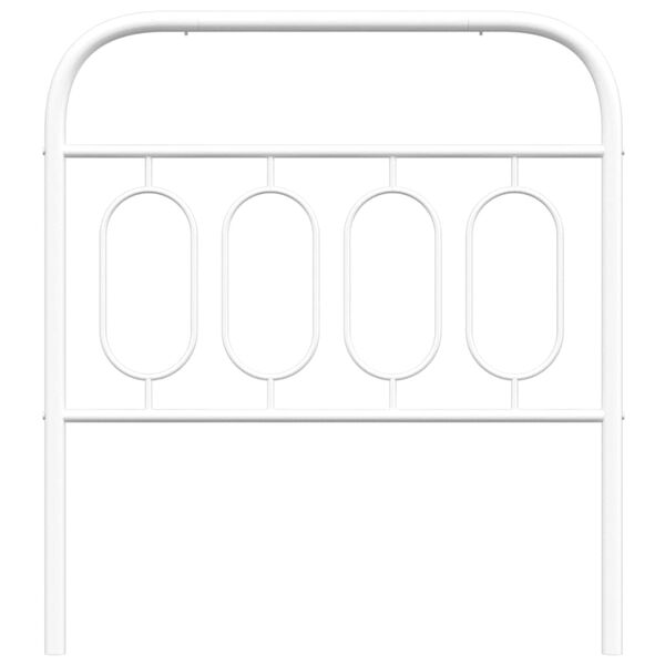 vidaXL Cabecero de repuesto de metal blanco 80 cm