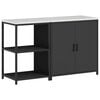 vidaXL Juego de Almacenamiento de Cocina HATTEM 2 uds. Negro