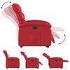vidaXL Sill&oacute;n elevable el&eacute;ctrico cuero artificial rojo