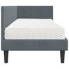 vidaXL Estructura de cama en esquina Gris oscuro 80 x 200 cm