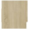 vidaXL Armario de madera contrachapada color roble Sonoma 70x32,5x35cm