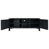vidaXL Mueble para TV metal estilo industrial negro 120x35x48 cm
