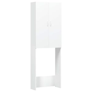 vidaXL Armario de lavadora blanco 64x25,5x190 cm