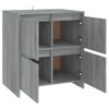 vidaXL Aparadores 2 uds madera de ingenier&iacute;a gris Sonoma 70x41x75 cm