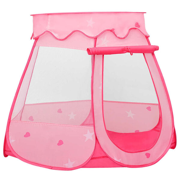 vidaXL Tienda de juegos para niños rosa 102x102x82 cm