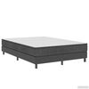 vidaXL Estructura de cama Box Spring tela gris 140x200 cm