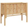 vidaXL Cama elevada Marr&oacute;n 90 x 35 x 70 cm Bamb&uacute;