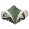 vidaXL Carpa Tipi con techo Verde 6 personas Poli&eacute;ster y Acero