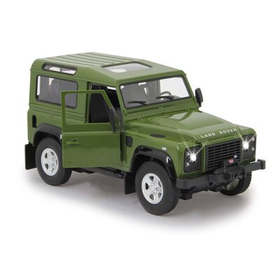 JAMARA Coche todoterreno teledirigido Land Rover Defender verde 1:14