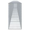 vidaXL Cesta de gaviones con cubierta hierro galvanizado 900x50x100 cm