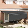 vidaXL Toldo Retr&aacute;ctil Antracita 450 x 350 cm Poli&eacute;ster y Aluminio