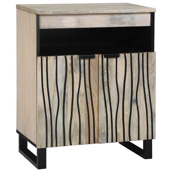 vidaXL Gabinetes y estantes de almacenamiento de medios Blanco y Negro