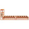 vidaXL Estructura de cama sin colch&oacute;n madera de pino marr&oacute;n 90x200 cm