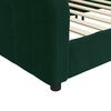 vidaXL Sof&aacute; cama sin colch&oacute;n terciopelo verde oscuro 90x200cm
