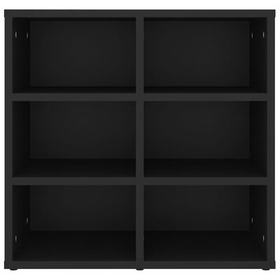 vidaXL Mueble zapatero negro 52,5x30x50 cm