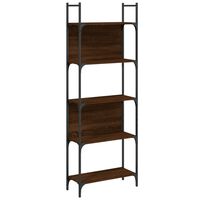 vidaXL Librería de 5 estantes madera roble marrón 60,5x24x166,5 cm
