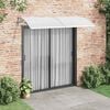 vidaXL Marquesina para puerta PC gris 240x100 cm