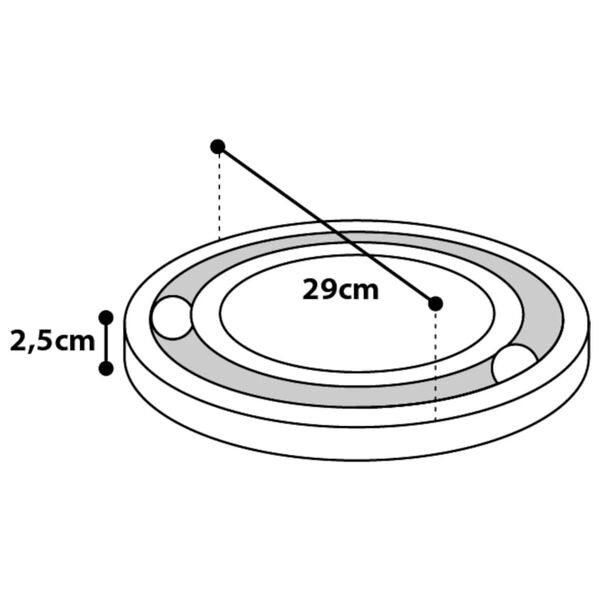 FLAMINGO Rascador de gatos Infinity 29x29x2,5 cm natural