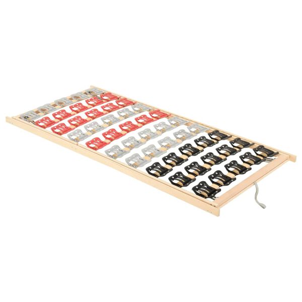 vidaXL Estructura cama 12 listones cabecero pies ajustables 70x200 cm