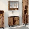 vidaXL Mueble de lavabo para ba&ntilde;o Madera envejecida 65 x 33 x 60 cm