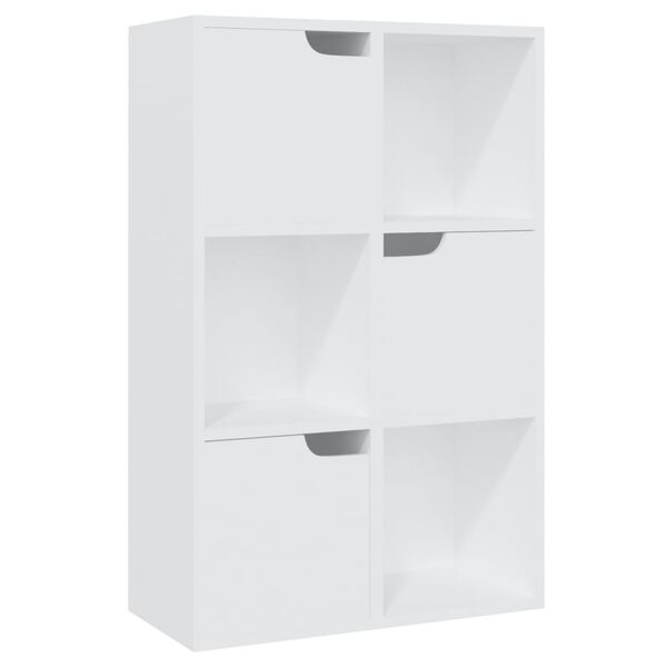 vidaXL Estanter&iacute;a de madera de ingenier&iacute;a blanca 60x27,5x88 cm