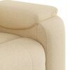 vidaXL Sill&oacute;n de masaje reclinable de tela crema