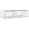 vidaXL Cesta de gaviones con cubierta hierro galvanizado 200x100x50 cm