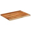 vidaXL Encimera de ba&ntilde;o rectangular madera maciza acacia 80x60x3,8 cm