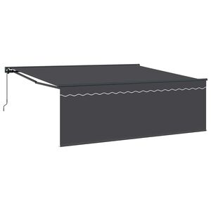 vidaXL Estructura del Toldo Amarillo y blanco 350 x 250 cm