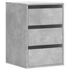vidaXL Cajonera de esquina madera ingenier&iacute;a gris hormig&oacute;n 40x41x58 cm