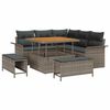 vidaXL Conjunto de sof&aacute; de jard&iacute;n 8 uds. 7-N&uacute;mero de plazas Gris